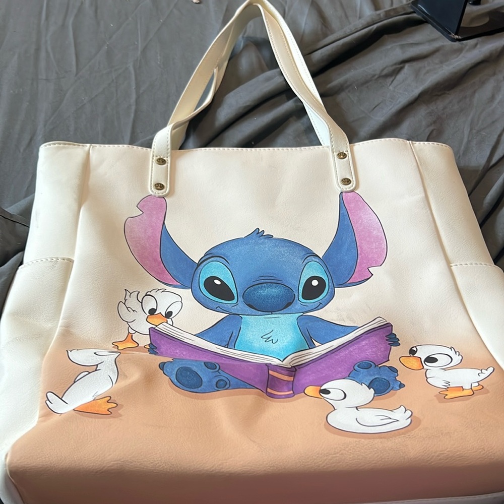Stitch loungefly tote bag! Good condition few marks!
